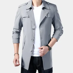 Jassen Heren*Moderne zomer trenchcoat voor heren