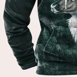 Jassen Heren*MODESTO - Elegante Zomerhoodie voor Heren Donker Cyaan