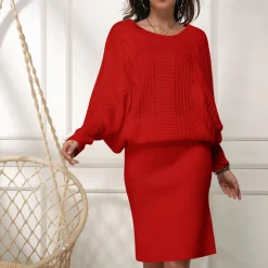 Jurken & Jumpsuits Dames*Modieuze dames trui-jurk voor de zomer