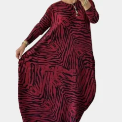 Jurken & Jumpsuits Dames*Modieuze losvallende damesjurk voor de zomer