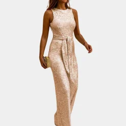 Jurken & Jumpsuits Dames*Monica - Glitter jumpsuit voor dames - Zomerse editie