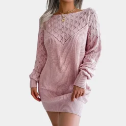 Jurken & Jumpsuits Dames*Nadia - Gebreide damesjurk voor de zomer