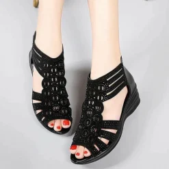 Damesschoenen*NADINE - Leren zomerslippers