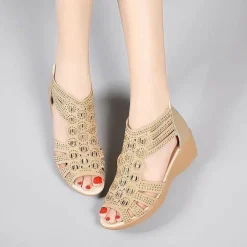 Damesschoenen*NADINE - Leren zomerslippers