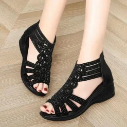 Damesschoenen*NADINE - Leren zomerslippers