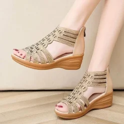 Damesschoenen*NADINE - Leren zomerslippers