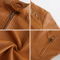 Leren Jassen Dames|Jassen Dames*NAJLA - Stijlvolle leren zomerjas