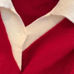 Truien & Vesten Dames*NANCY - Elegante Gebreide Zomerse Trui voor Dames Rood