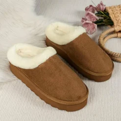 Damesschoenen*NANCY - Luchtige wollen sloffen voor dames - Perfect voor de lente en zomer