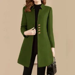 Jassen Dames*Natalie - Tijdloze damesjas met één rij knopen voor de zomer