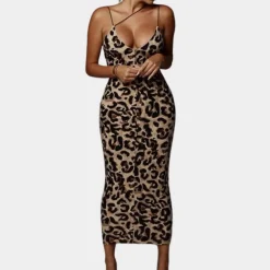 Jurken & Jumpsuits Dames*NATALIJA - Prachtige Zomer Damesjurk met Dierenprint