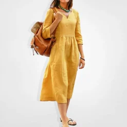 Jurken & Jumpsuits Dames*NATHALIA - Zomerse casual midi-jurk