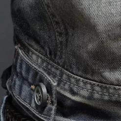 Jassen Heren*NATHAN - Stijlvol Zomers Spijkerjack voor Heren Blauwgrijs