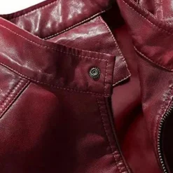 Jassen Heren*Nathaniel - Klassieke herenjas met opstaande kraag voor de lente en zomer Rood