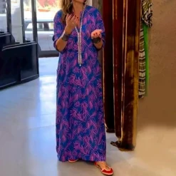 Jurken & Jumpsuits Dames*NAYA - Comfortabele casual maxi zomerjurk