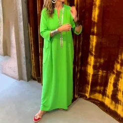 Jurken & Jumpsuits Dames*NAYA - Comfortabele casual maxi zomerjurk