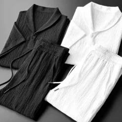 Sets Heren*Necalli - Stijlvolle en comfortabele zomerse tweedelige set voor mannen