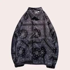 Jassen Heren*Nev - Trendy Lange Mouwen Herenjack met Paisleymotief voor Zomeravonden