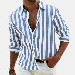 Shirts Heren*Nico - Gestreept herenoverhemd voor de zomer