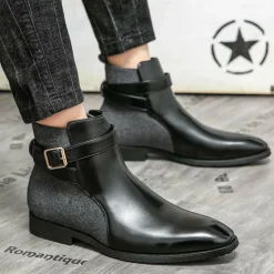 Schoenen Heren*NICO - Leren enkellaarsjes voor heren - Zomerse Stijl