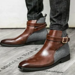 Schoenen Heren*NICO - Leren enkellaarsjes voor heren - Zomerse Stijl