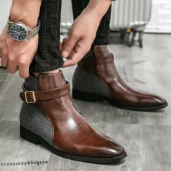 Schoenen Heren*NICO - Leren enkellaarsjes voor heren - Zomerse Stijl