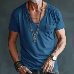 Shirts Heren*Nicolae - Comfortabel Vrijetijdskleding Heren T-Shirt voor Zomeravonturen