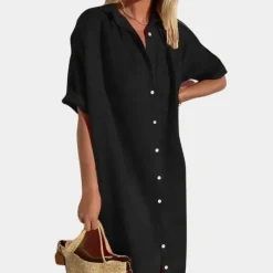 Jurken & Jumpsuits Dames*Nienke - Zomerse overhemdjurk voor dames