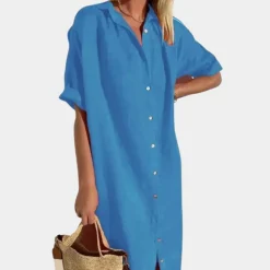 Jurken & Jumpsuits Dames*Nienke - Zomerse overhemdjurk voor dames