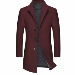 Leren Jassen Heren|Jassen Heren*NIKOLAOS - Nette lange jas voor heren