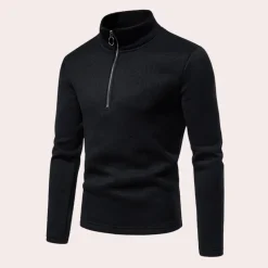 Truien & Vesten Heren*Nils - Lichte zomerse herensweater met ritskraag