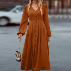 Jurken & Jumpsuits Dames*NOA - Lange zomerjurk met lange mouwen voor dames