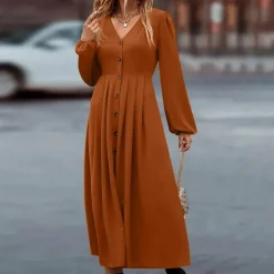 Jurken & Jumpsuits Dames*NOA - Lange zomerjurk met lange mouwen voor dames