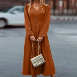 Jurken & Jumpsuits Dames*NOA - Lange zomerjurk met lange mouwen voor dames