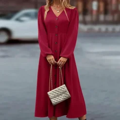 Jurken & Jumpsuits Dames*NOA - Lange zomerjurk met lange mouwen voor dames