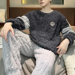 Sets Heren*Norice - Comfortabele zomer pyjama set voor heren Grijs