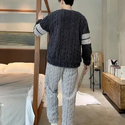 Sets Heren*Norice - Comfortabele zomer pyjama set voor heren Grijs