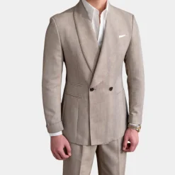 Jassen Heren*Nouvel - Stijlvol herenpak met dubbele rij knopen voor de zomer
