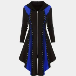 Jurken & Jumpsuits Dames*Nyssa - Luchtige Zomer Hoodie Jurk met Stijlvolle Rits