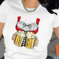 Topjes & Shirts Dames*Odetta - Comfortabel dames t-shirt Zomer Oktoberfest