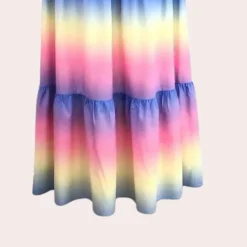 Jurken & Jumpsuits Dames*Off-shoulder gelaagde damesjurk voor de zomer Gemengde Kleur