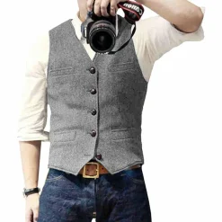 Truien & Vesten Heren*OLIVER - Elegant zomergilet voor heren