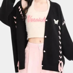 Truien & Vesten Dames*OLIVIA - Luchtig Klassiek Vest voor Dames - Zomereditie Zwart