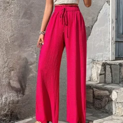 Broeken & Rokken Dames*Olivia - Modieuze Zomerbroek Met Wijde Benen voor dames