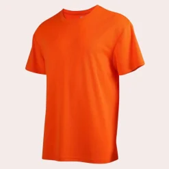 Shirts Heren*zomer t-shirt met ronde hals Oranje