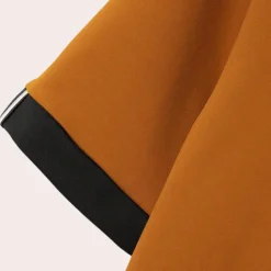 Shirts Heren*zomeroverhemd met korte mouwen voor heren Oranje