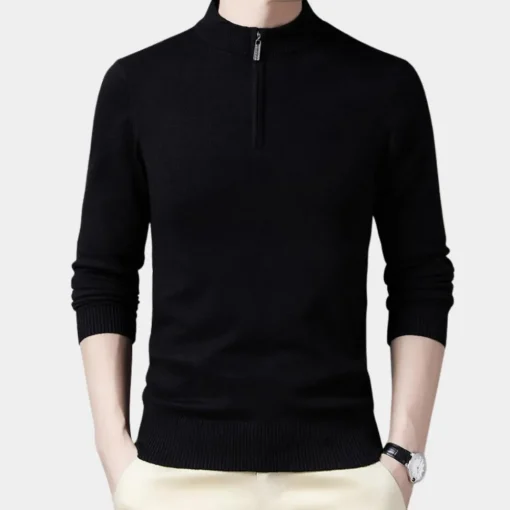 Truien & Vesten Heren*Oskar - Lichte casual herensweater met rits voor de zomer