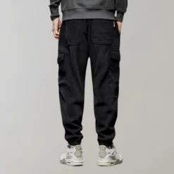 Broeken Heren*Osvald - Luchtige casual corduroy cargo broek voor heren - Zomereditie