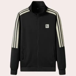 Sets Heren*Otilio - Luchtige en stijlvolle zomerse tweedelige joggerset Zwart