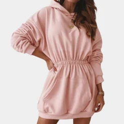 Jurken & Jumpsuits Dames*Oversized damesjurk met capuchon - Zomerse editie